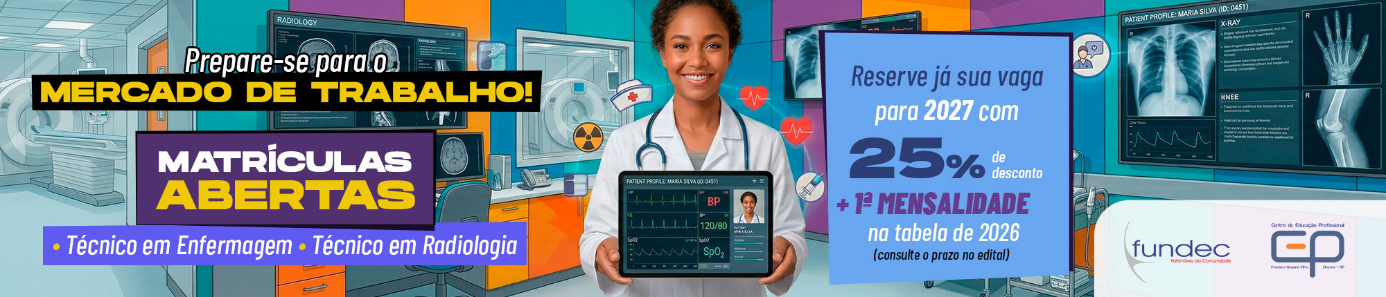 Cursos Técnicos - Matriculas até 24/07/2026