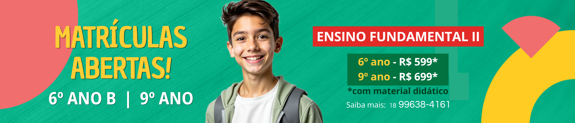Matrícula - 6ºB + 9º ano