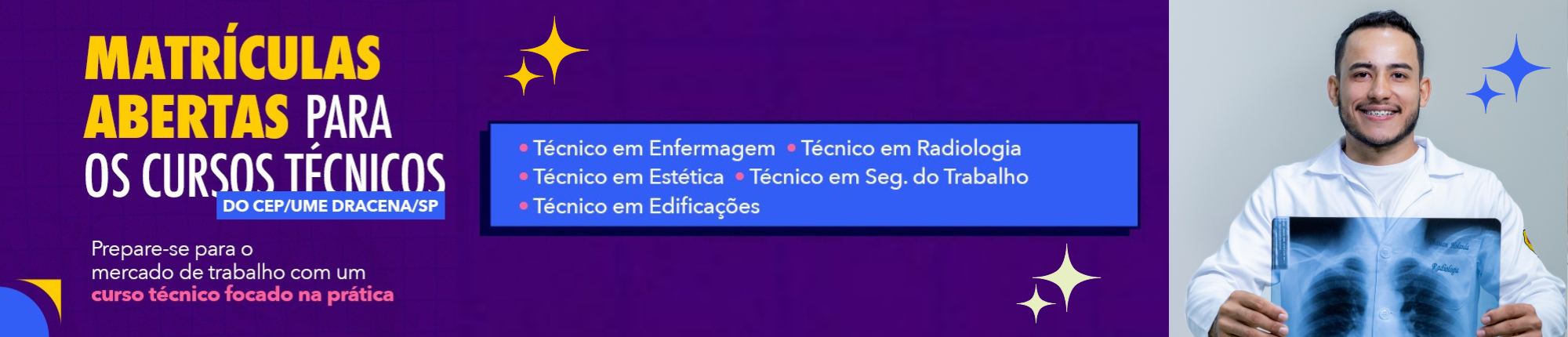 Cursos Técnicos - Matrículas até 31/10/2025