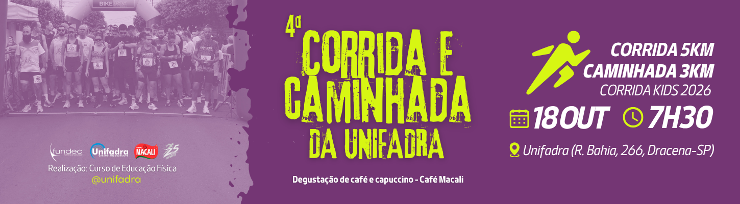 4ª Corrida e Caminhada da Unifadra